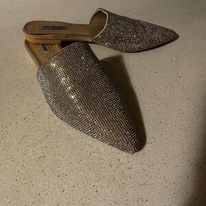 Cape Robbin Women's Sparkling RhinestoneMules - Silver - Gold